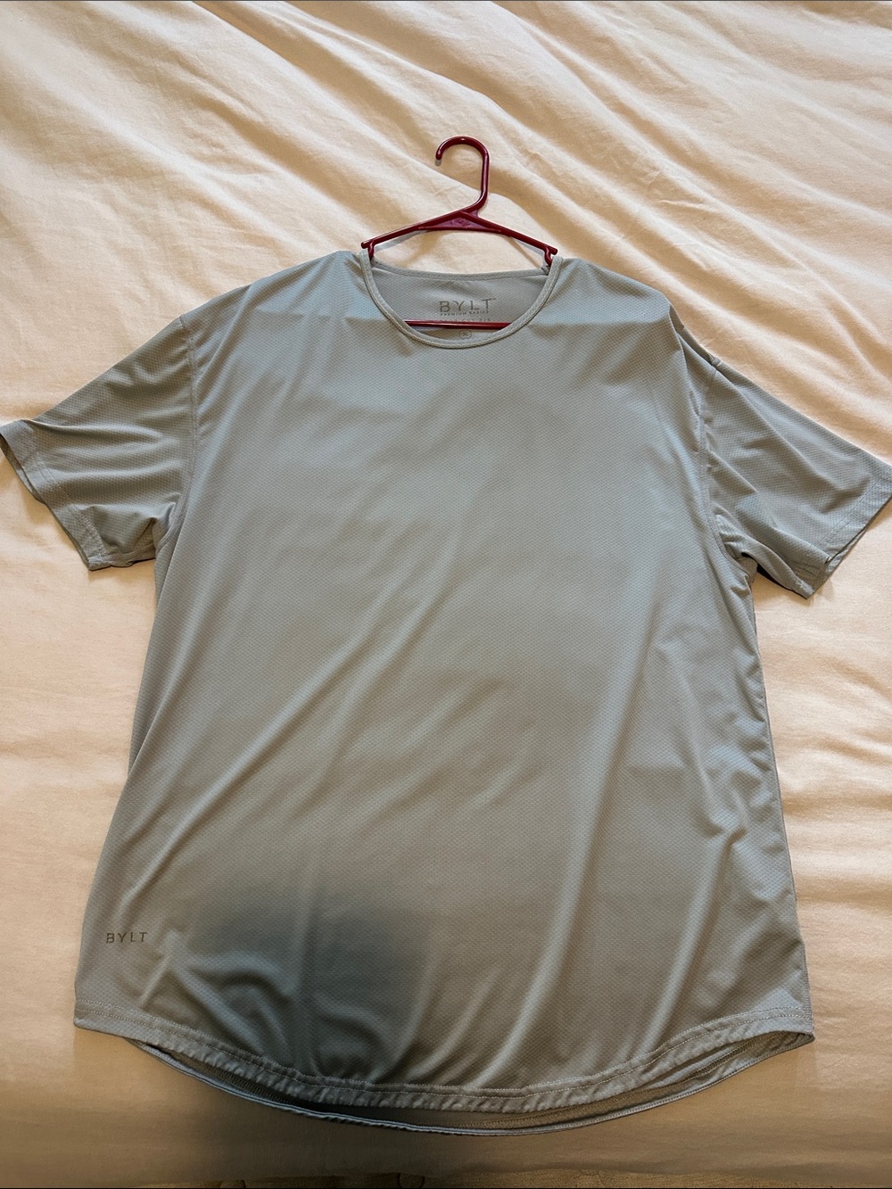 BYLT Basics Short Sleeve Crew Neck T-Shirt - Light Gray